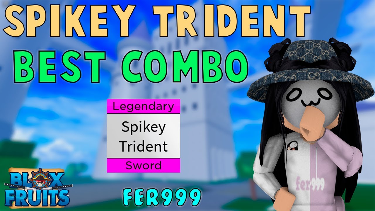 Best Fruit Ice + Spike Trident One shot combo』Bounty Hunt l Roblox, Blox  fruits update 17