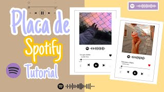 Cómo hacer plantilla de Spotify ♡/tutorial /placa Spotify (^_-) 