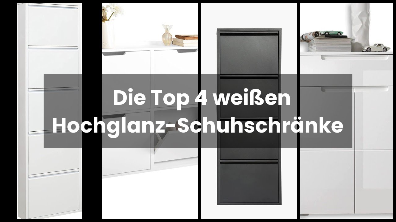 Schuhschrank weiss hochglanz: Die Top 4 weißen Hochglanz-Schuhschränke ✓