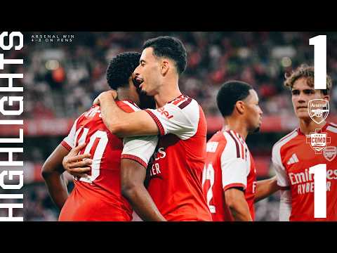 PENALTY SHOOTOUT VICTORY TO END PRE-SEASON | HIGHLIGHTS | Arsenal 1 - 1 Como 1907 (4-3 on pens) — football highlights