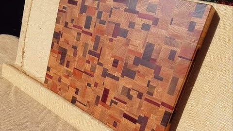 Chaotic pattern end grain cutting boards