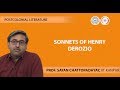 Lecture 10 -Sonnets of Henry Derozio