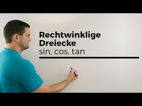Video: Was ist cos sin and tan auf einem Dreieck?