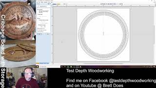 Designing a cribbage board in Vectric VCarve