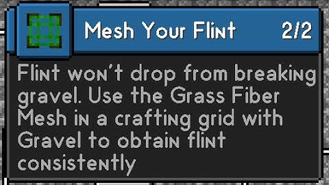 SevTech Ages: Age 0 - Mesh Your Flint Achievement