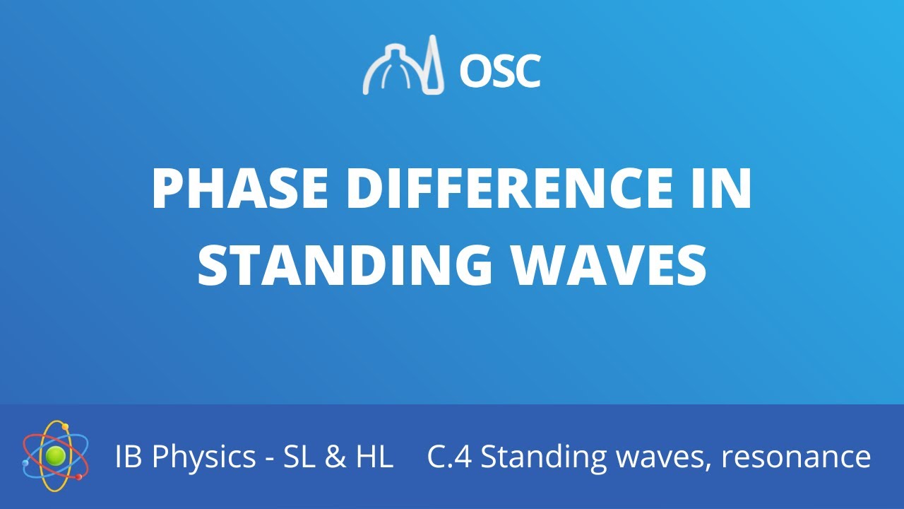 ⁣Phase difference in standing waves [IB Physics SL/HL]