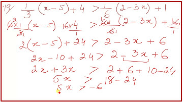 Applied Math 1010:Chapter 1 :Lesson 39: Linear Inequalities in one variable: Q(19,20,21)