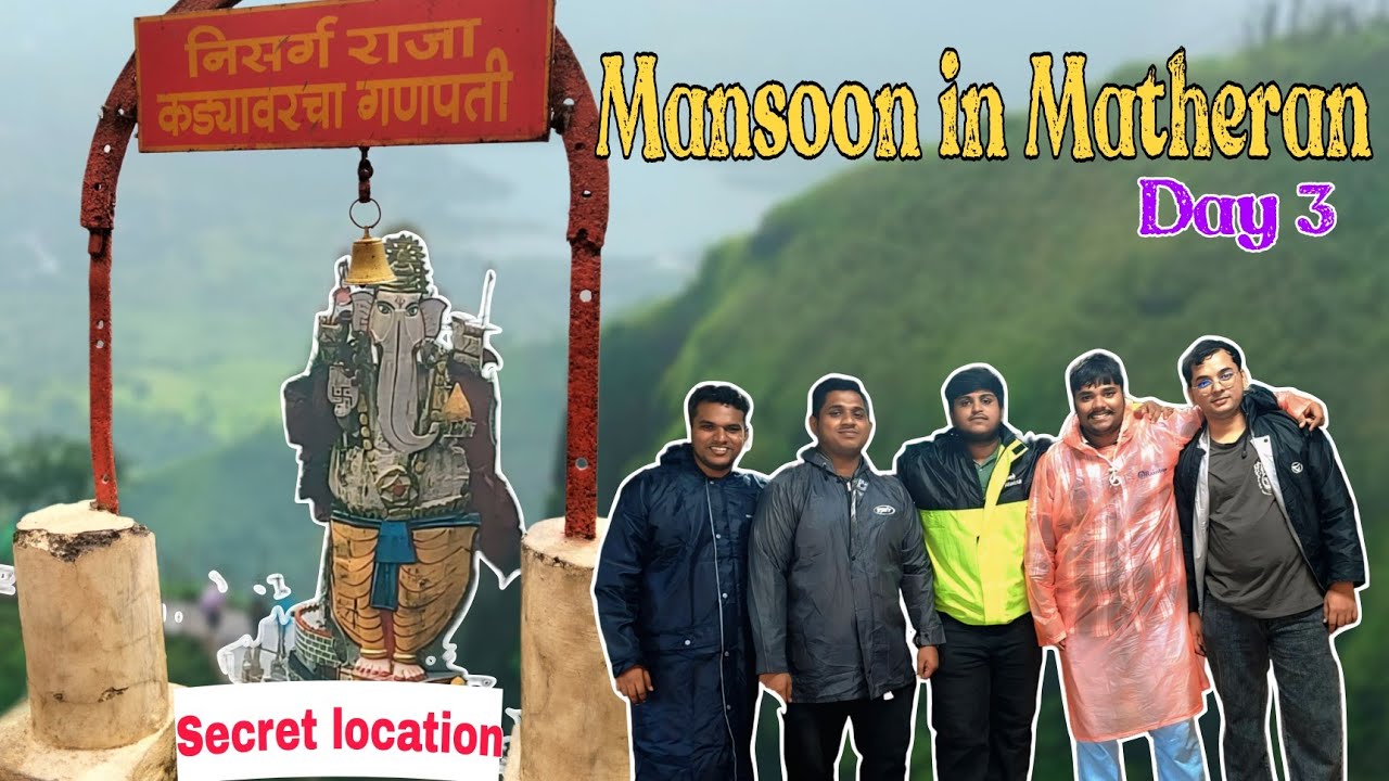 monsoon in matheran | Day 3 | secret location 🛤️ 🌄 | Affan Sherkhan