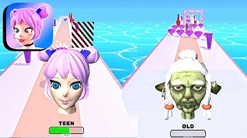 Face Evolution Runner ​- All Levels Gameplay Android,ios (Levels 1-4)