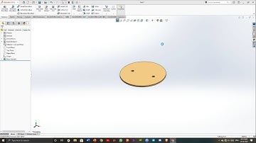Solidworks Design Tutorial - Butterfly Valve - #PART 3 Plate