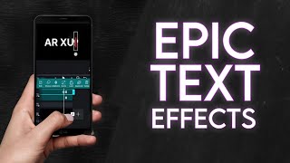 3 Epic text effects and animations using VN editor mobile | text intros using VN