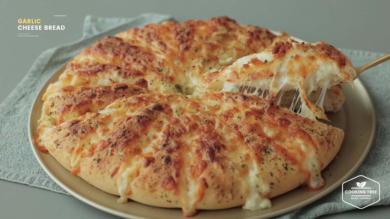 ⁣자꾸 손이가는 폭신폭신~ 마늘 치즈빵 만들기 : Fluffy Garlic Cheese Bread Recipe | 4K | Cooking tree