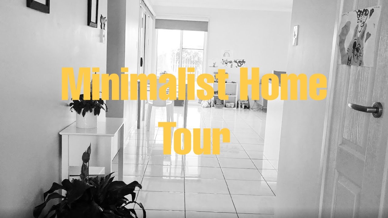 View of Minimalist Home Tour: part 1 | kitchen and Lounge room - YouTube
