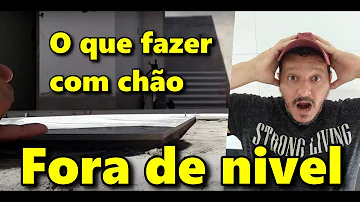 Como corrigir chão desnivelado?