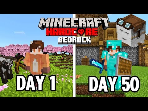 قضيت 100 يوم في ماين كرافت هاردكور الجوال الاصدار الاخير 