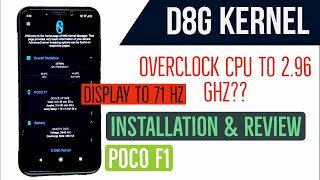 D8G Kernel 2.6 Installation & Pubg Review | Overclock GPU & Diplay to 71Hz | CPU to 2.96 Ghz🙄??