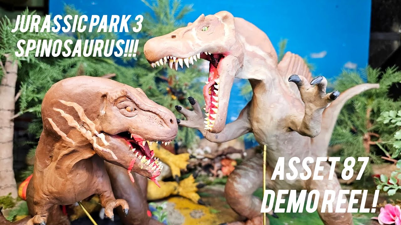 Jurassic World Rebirth Dinosaur Extinction - Jurassic Park 3 Spinosaurus vs T.Rex Demo Reel