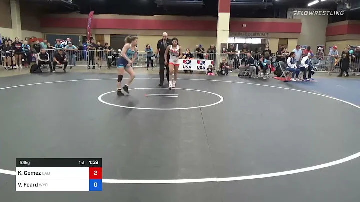 53 Kg Quarterfinal - Katie Gomez, California Vs Vi...