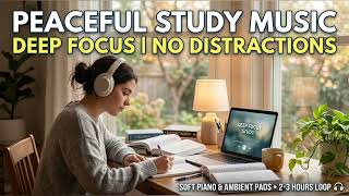 🎧 Deep Focus Piano Music for Work &amp; Study | Relaxing Instrumental Music for Concentration