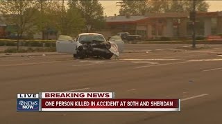 Crash closes 80th & Sheridan
