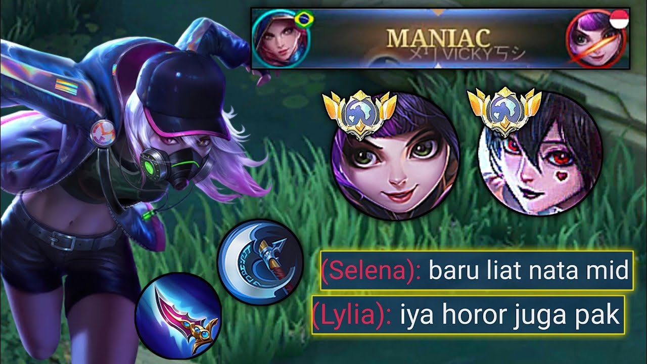 NYARIS SAVAGE! NATALIA MID LANE KEMBALI MENGGENDONG TIM ANOMALI - MOBILE LEGENDS
