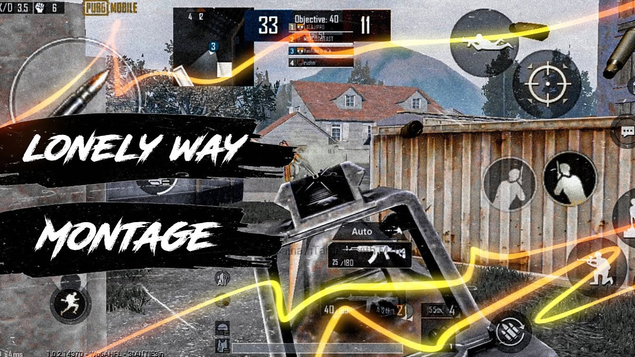 Lonely way - Pubg Mobile Montage || Beat sync Montage || ORA || 🖤🤍
