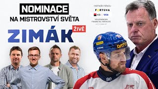 Zimák ŽIVĚ: MS bez Klapky i Sikory. Názory na nominaci - brankáři, mladíci, překvapení