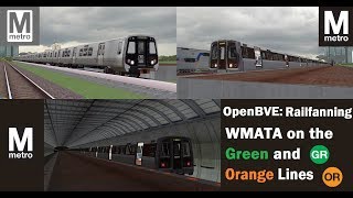 OpenBVE DC Metro: Railfanning WMATA Green and Orange Lines