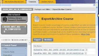 Retrieve the Archive or Export File