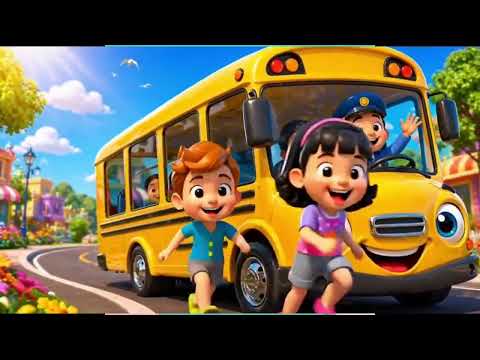 Wheels on the Bus Adventure š Kids Songs Colorful 3D Cartoon