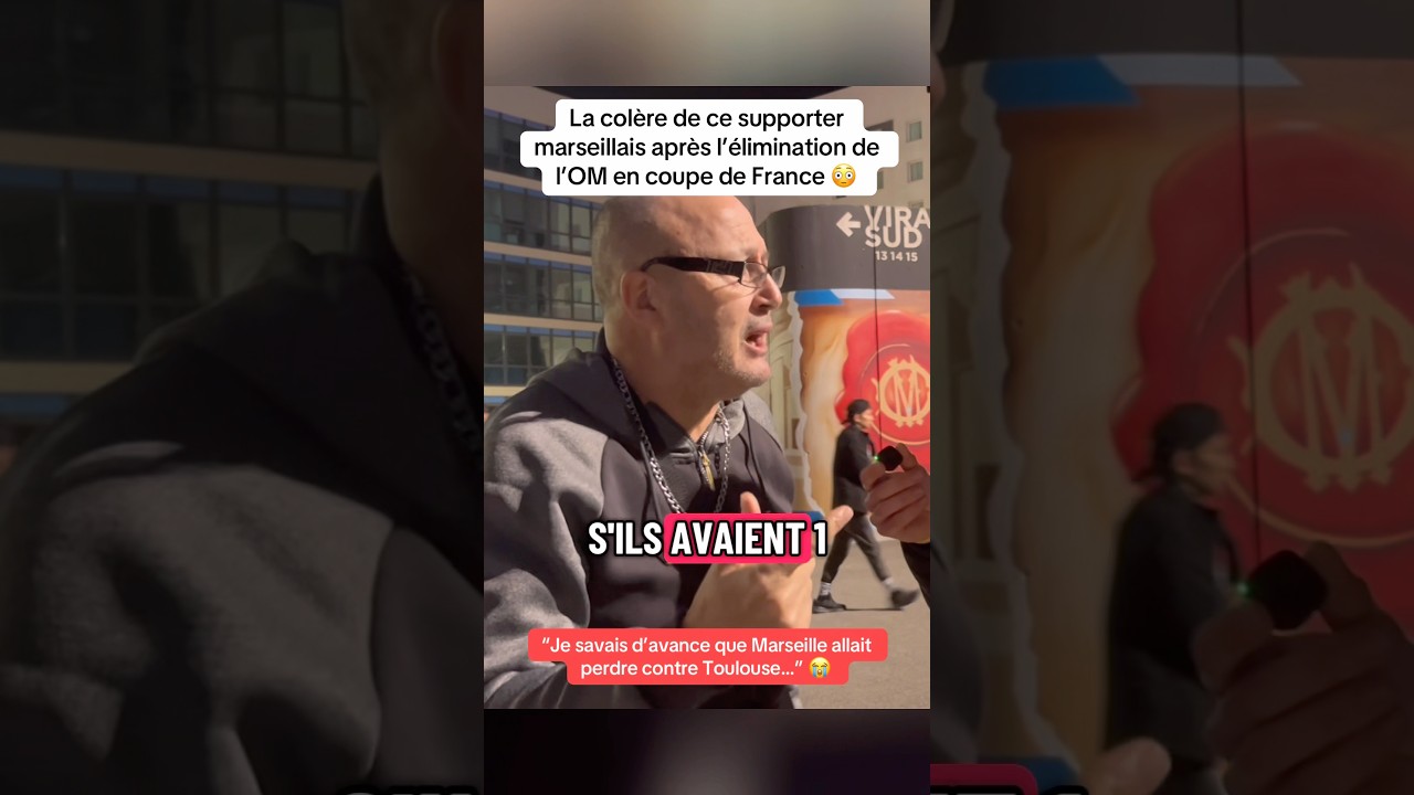 OM TOULOUSE 2-2 🤬 #marseille #france #om #velodrome #microtrottoir #supporters #reaction #foot