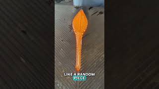 They Turned Melted Glass Into a Stunning Leaf 🍁🔥