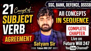 Subject Verb Agreement Complete Chapter | For SSC CGL, CPO, CHSL, CDS | SBI/IBPS PO/Clerk