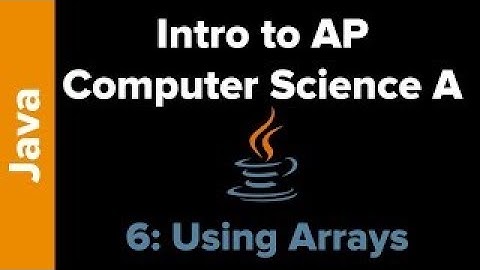 AP Computer Science Unit 6: Arrays