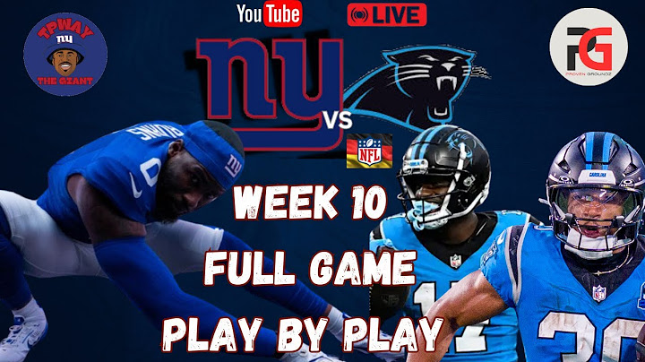 New York Giants vs Carolina Panthers (Week 10) Full Game Play by Play!!! | Munich, Germany