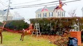 How To Make Reindeer Santa Sleigh Outdoor Project