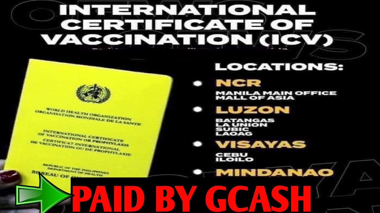 PAANO MAG PA APPOINTMENT NG INTERNATIONAL CERTIFICATE VACCINE / ICV / BOQ
