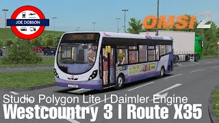 OMSI 2 | Westcountry 3 | Route X35 | Studio Polygon Lite | Daimler Engine | First Halifax screenshot 1