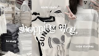 shopping vlog: brandy melville, urban outfitters, coquette & acubi style