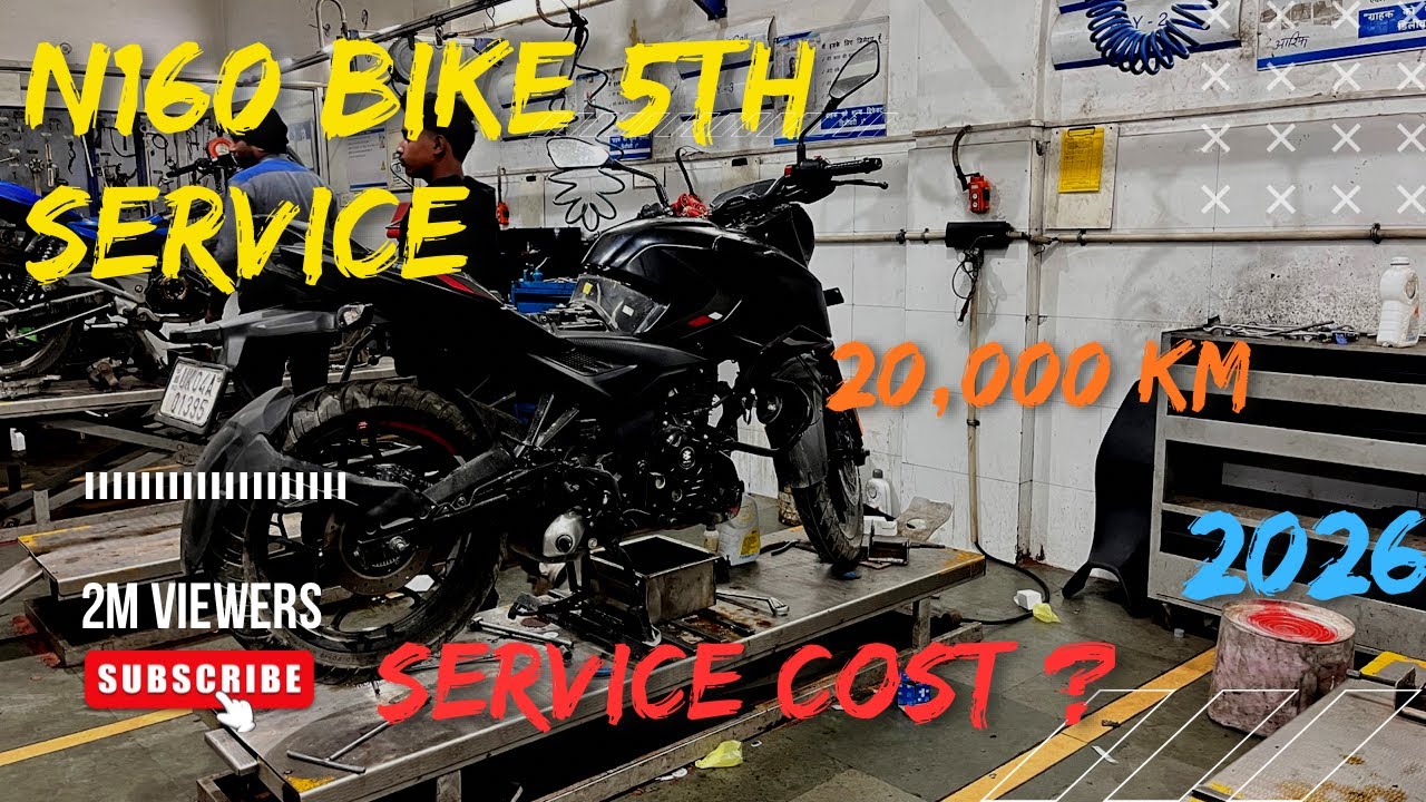 Bajaj Pulsar N160 5th Service After 20,000 KM | Full Service Cost & Checklist