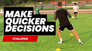 Challenge Your Teammates! Quick Decision Making Exercises | Improve in Soccer