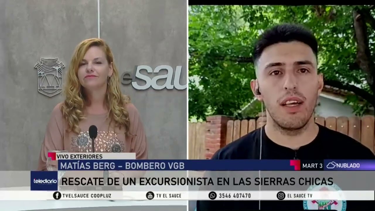 MATIAS BERG   RESCATE DE EXCURSIONISTA EN LAS SIERRAS