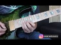 Under A Glass Moon Guitar Solo TUTORIAL (Dream Theater) By César Ambrosini