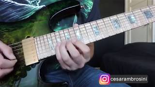 Under A Glass Moon Guitar Solo TUTORIAL (Dream Theater) By César Ambrosini