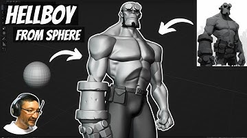 How to Sculpt Character in Blender 4.4? - Stylized Hellboy!