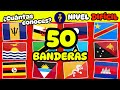 🌎 Adivina el País por su Bandera 🚩 NIVEL DIFÍCIL | ¿Cuántas Banderas Conoces? 📚 QUIZ/TEST/TRIVIA