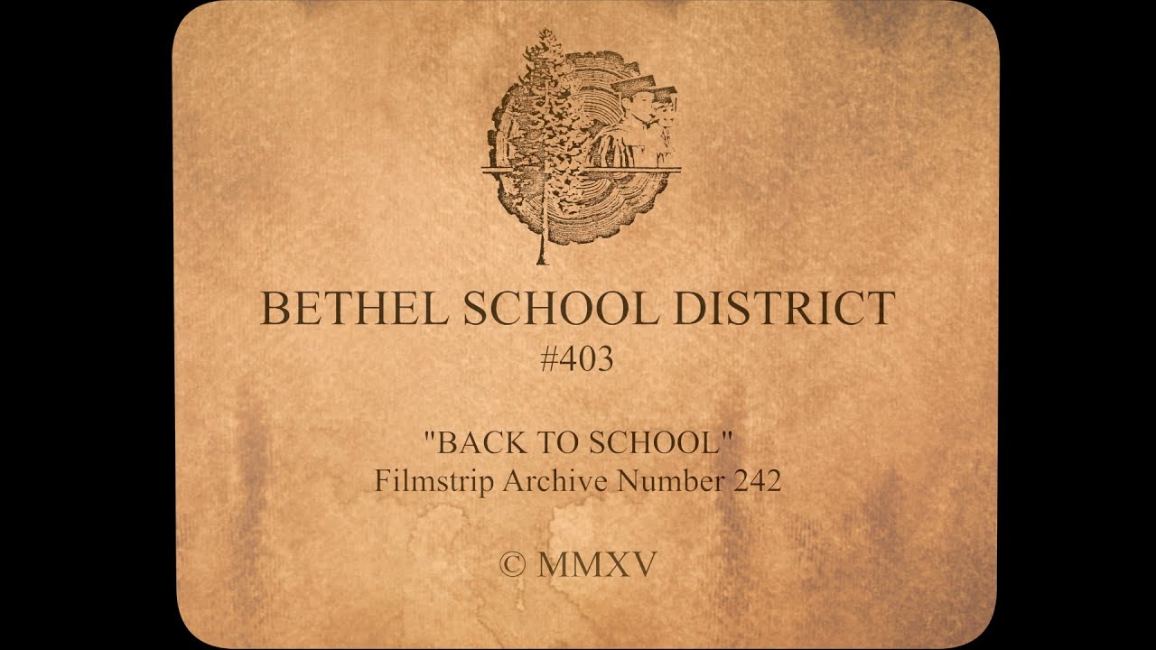 Bethel's 1950s inspired Back to School filmstrip!
