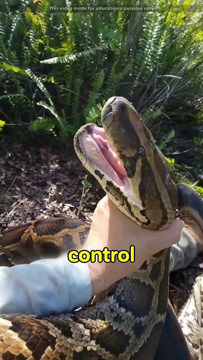 It is not easy to catch python #animalfacts #wildlife#facts - YouTube