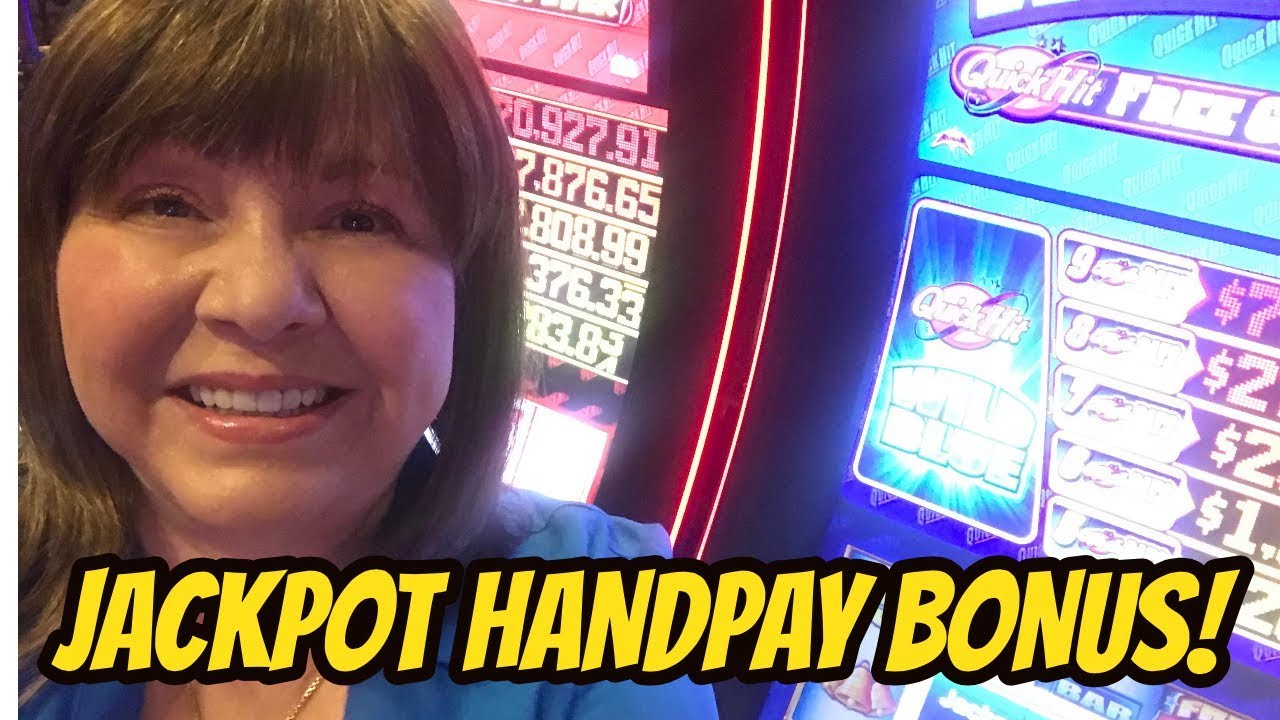 Slot Machine Blue Bonus Jackpot