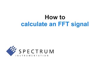 SBench 13 - How to calculate an FFT signal